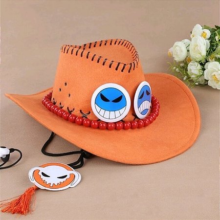 Drawyme One Piece Portgas D. Ace Bucket V1 Capéu de anime Chapéu de