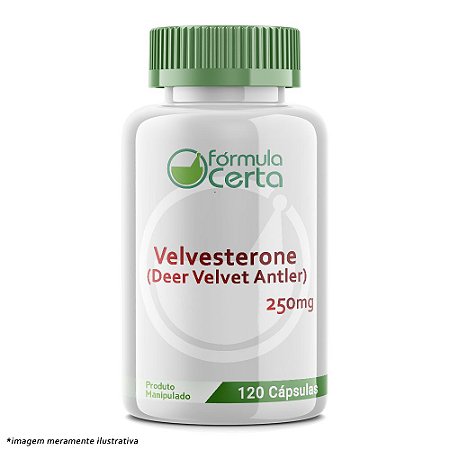 Velvesterone (Deer Velvet Antler) 250mg 60 Cápsulas