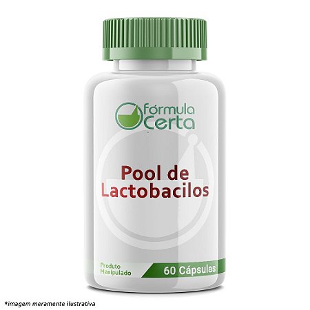 Pool de Lactobacilos Mantém a Flora Intestinal Saudável 60 Cápsulas