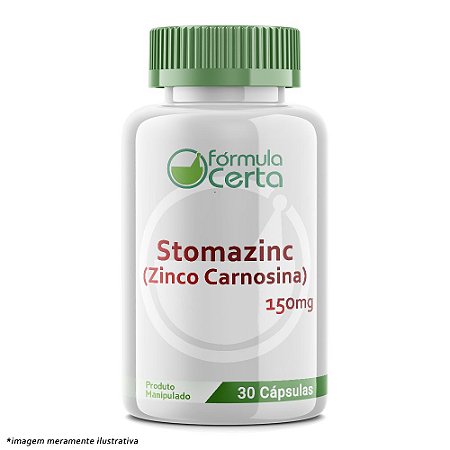 Stomazinc (Zinco Carnosina) 150mg 30 Cápsulas