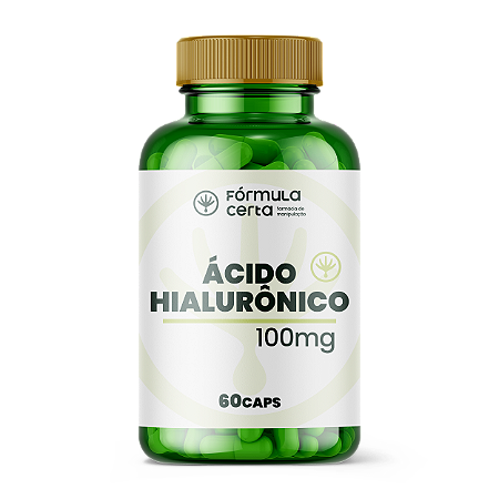 Ácido Hialurônico 100mg 60 Cápsulas