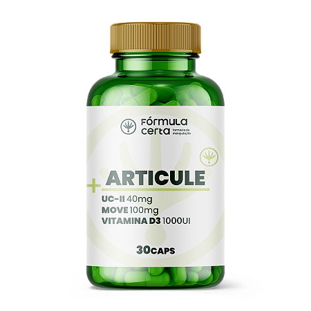 ARTICULE (UC-II 40mg + Move 100mg + Vitamina D3 1000 UI) - 30 Cápsulas