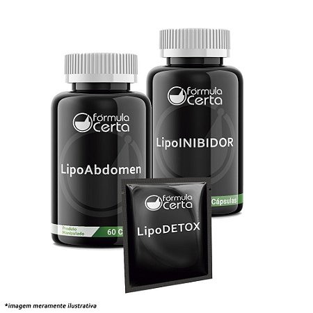 KIT Lipo (LipoDetox+LipoInibidor+LipoAdbômen)
