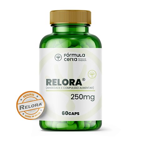 Relora 250mg Controla a ansiedade e a compulsão alimentar