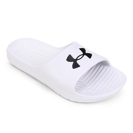 Chinelo Under Armour Core - Branco+Preto