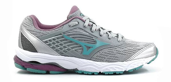 Tênis Mizuno Dynasty 3 + - Cinza+Verde Feminino