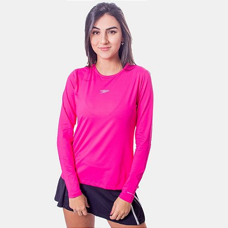 Camiseta Manga Longa Speedo Uv Protection - Feminina