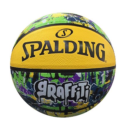 Bola de Basquete Spalding Graffiti Amarelo+Verde - Claus Sports - Loja de  Material Esportivo - Tênis, Chuteiras e Acessórios Esportivos