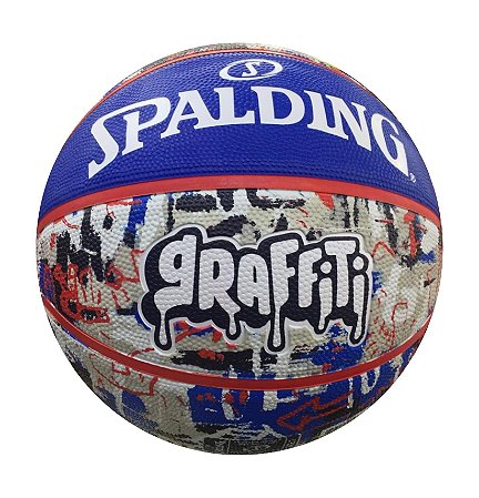 Bola de Basquete Spalding Graffiti Preto/vermelho