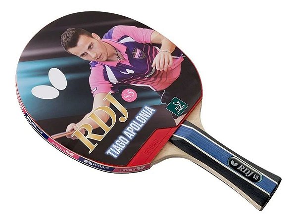 Raquete De Tenis De Mesa Butterfly Rdj S5 - Tiago Apolonia - Claus Sports -  Loja de Material Esportivo - Tênis, Chuteiras e Acessórios Esportivos