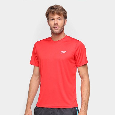 Camiseta Speedo Masculino Interlock  - Vermelho