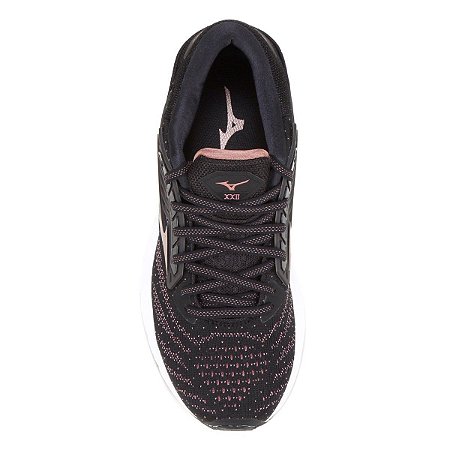 Tênis Mizuno Wave Creation 22 Feminino - Preto+Rosa