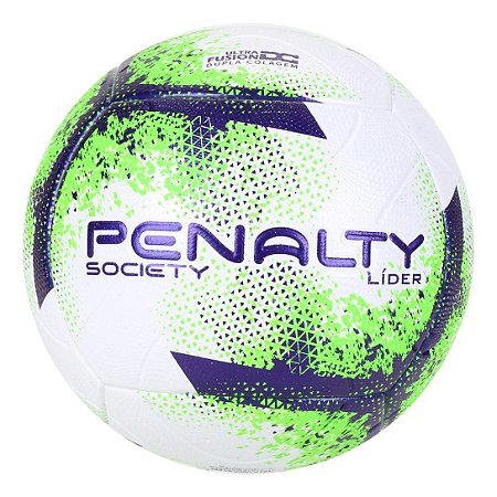 Bola de Futebol Society Penalty Líder XXI - Branco+Verde