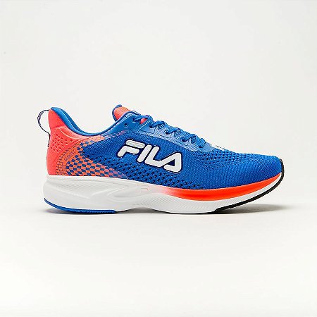 Tênis Fila Racer One Masculino-Azul Laranja