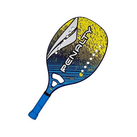 Raquete Beach Tennis Kevlar Pro XXI - Penalty - Azul+amarelo