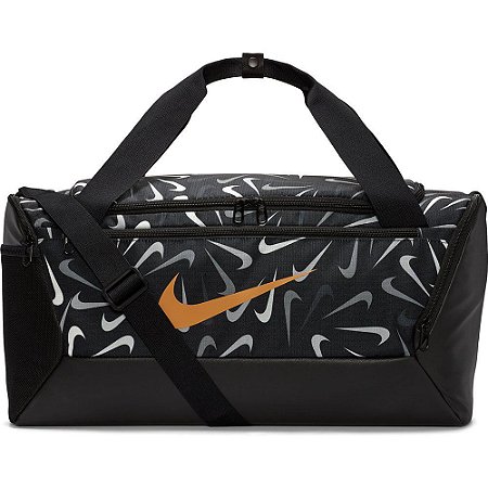 BOLSA NIKE BRSLA S DUFF-9.5 41 LITROS PRETO-LARANJA DM2375-010