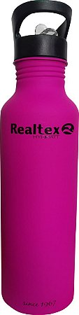 Garrafa Realtex  Aluminio Bpa Free 750 ml-Rosa
