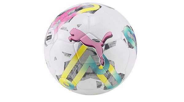 Bola Puma Campo Obita 4 HYB Fifa Branco Rosa Verde