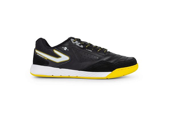 Chuteira Topper Futsal Dominator Pro Preto Amarelo