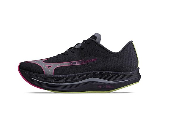 Tênis Mizuno Wave Rebellion Flash 2 Preto Unissex