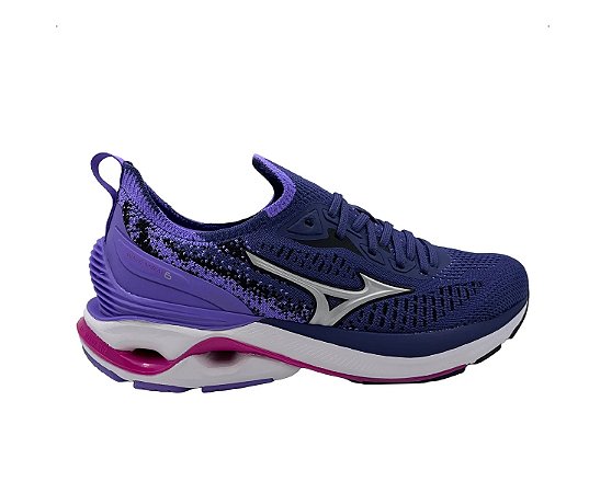 Tênis Mizuno Wave Mirai 6 Feminino Azul Roxo