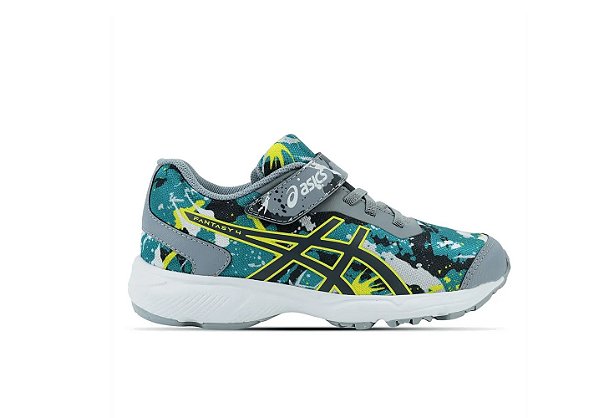 Tênis Asics Fantasy 4 Infantil Cinza Verde