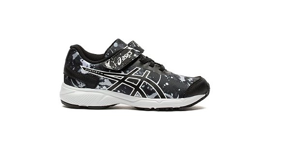 Tenis Asics Fantasy 4 Infantil Preto Branco