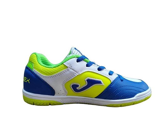 Chuteira Joma Top Flex Juvenil Branco Verde