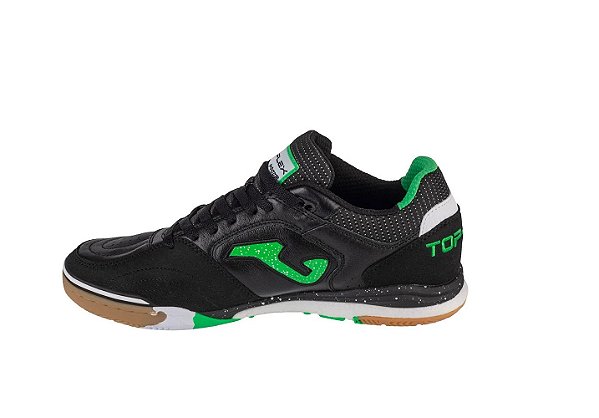 Chuteira Joma Futsal Top Flex Rebound Preto Verde
