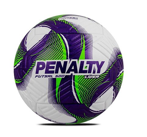 Bola Penalty Futsal Lider XXV Branco Verde Roxo
