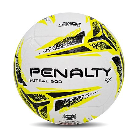 Bola Penalty Futsal RX 500 XXIII Amarelo Branco Preto