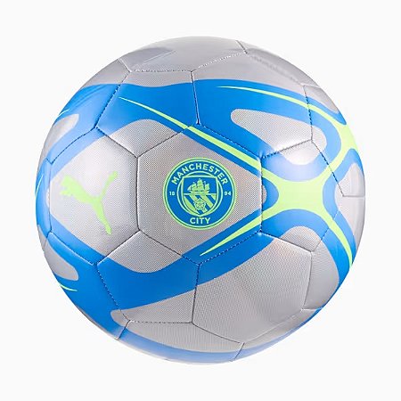 Bola Puma Campo Manchester City Culture Prata Azul Verde