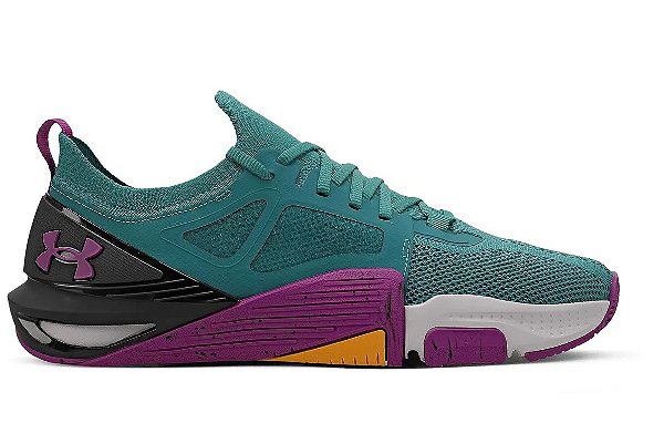 Tenis Under Armour Tribase Cross 2 Preto Verde Roxo