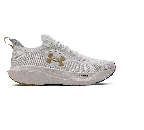 Tenis Under Armour Charged Slight 3 SE Masculino Branco Dourado