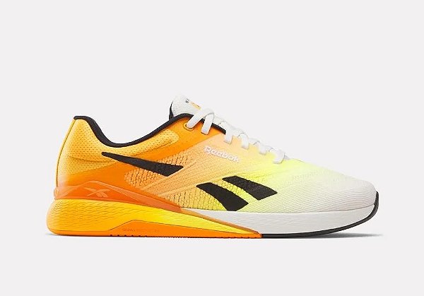 Tenis Reebok Nano X5 Unissex Amarelo Laranja Branco
