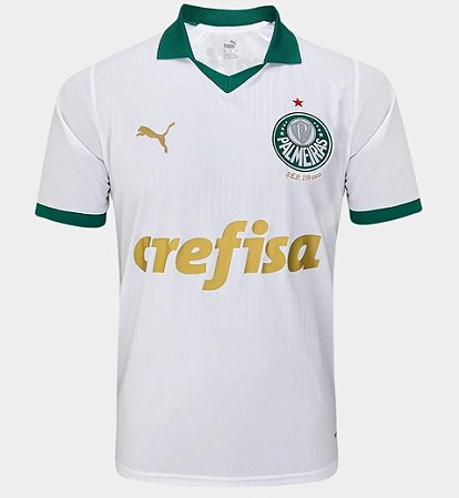 Camisa Puma Palmeiras II 24/25 Torcedor Masculino Branco Verde