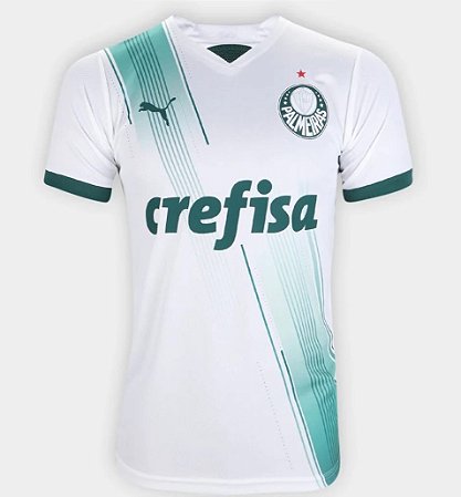 Camisa Puma Palmeiras II 23/24 Torcedor Masculino Branco Verde