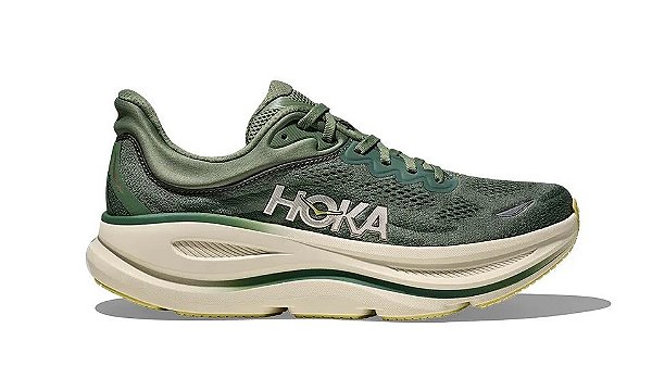 Tenis Hoka Bondi 9 Masculino Verde Branco