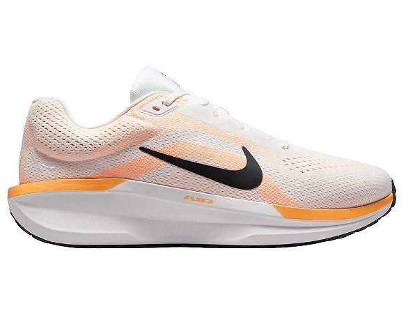 Tenis Nike Air Winflo 11 Unissex Branco Laranja