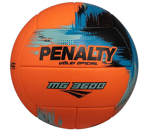 BOLA VÔLEI MG 3600 PENALTY XXV Laranja Turquesa Azul