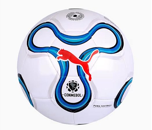 Bola Puma Campo Training Cumbre Conmebol Libertadores MS Branco Azul Vermelho