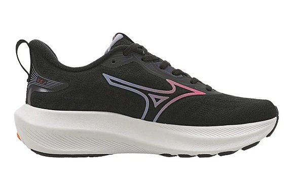 Tenis Mizuno Base Ride Feminino Preto Laranja