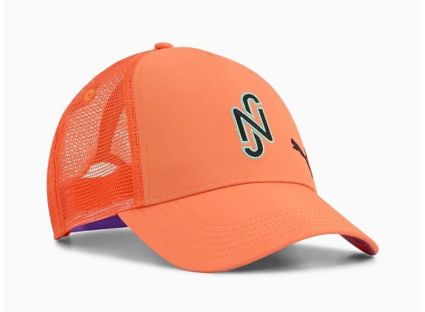 Bone Puma Neymar Jr Trucker Laranja Roxo