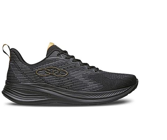 Tenis Olympikus Marte Masculino Preto dourado