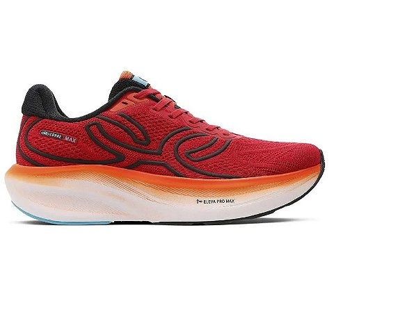 Tenis Olympikus Corre Max Masculino Vermelho Laranja