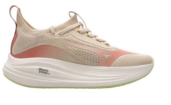 Tenis Mizuno Neo Aura Bege Rosa Feminino