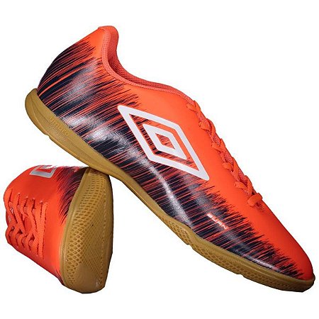 tenis futsal umbro laranja