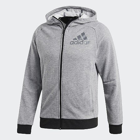 casaco adidas masculino cinza