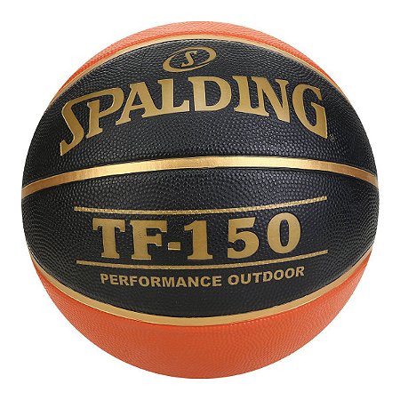 Bola de Basquete Spalding TF 150 Oficial CBB - Laranja e Preto