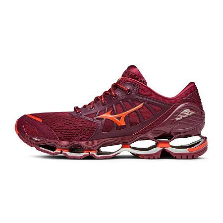 Tênis Mizuno Wave Prophecy 9 Masculino - Vermelho e Laranja